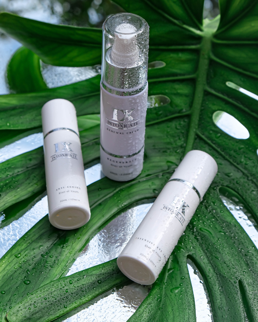 Intoxicate Elixir of Youth Collection: Regenerating moisturiser, eye cream and anti-ageing serum for maturing skin.